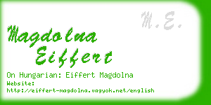 magdolna eiffert business card